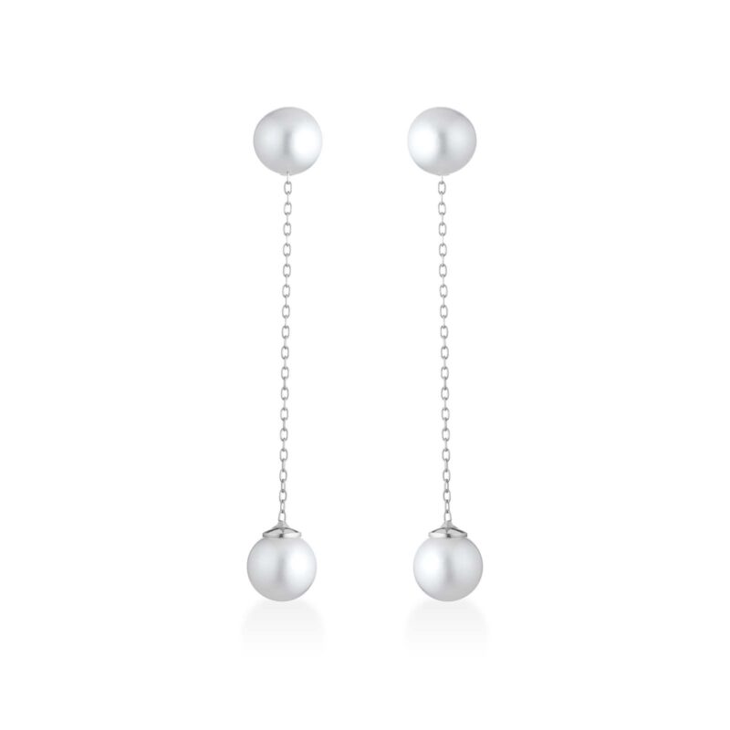 Orecchini in oro 18kt e perle d'acqua dolce
